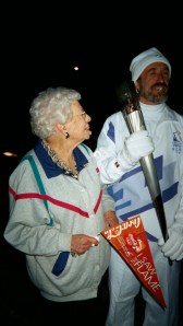 Pauline Campbell and Olympic Torchbearer