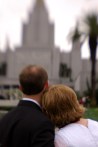 Couple Looking Towards Temple