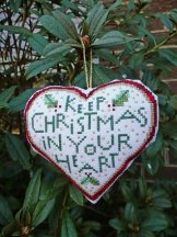 Keep Christmas In Your Heart Stitchery