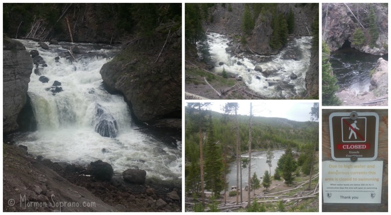 Firehole Canyon Drive, Firehole Falls and Swimming Hole - Yellowstone