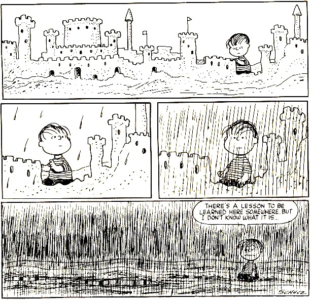 "I know there's a lesson in this somewhere, but I don't see it."