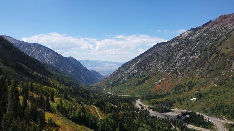 Our incredible view while riding up the tram!