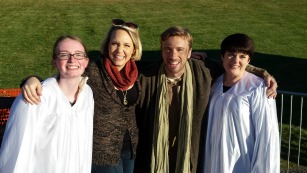 Daughter A, Evynne & Peter Hollens and Me! 