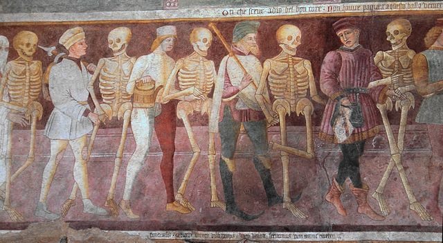 The Dance Macabre -An Italian 15th Century fresco which reminds visitors that death will come for us all