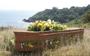 wicker-coffin