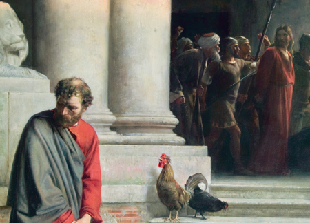"Peter Denies Christ" by Carl Bloch
