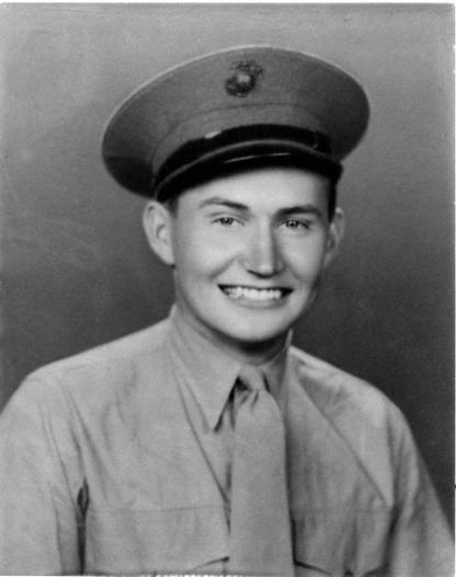 Elder L. Tom Perry as a newly enlisted soldier in the United States Marine Corps. , circa 1942