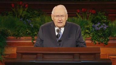 April 5, 2015 - Elder Perry gives what would become his Final General Conference talk