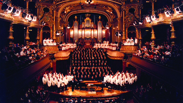 The Mormon Tabernacle Choir performing in Victoria Hall, Geneva Switzerland, 1998