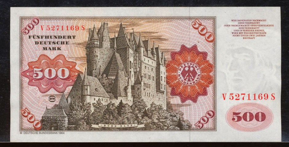 2016-07-08-burg-eltz-500 Deutsche Mark banknote