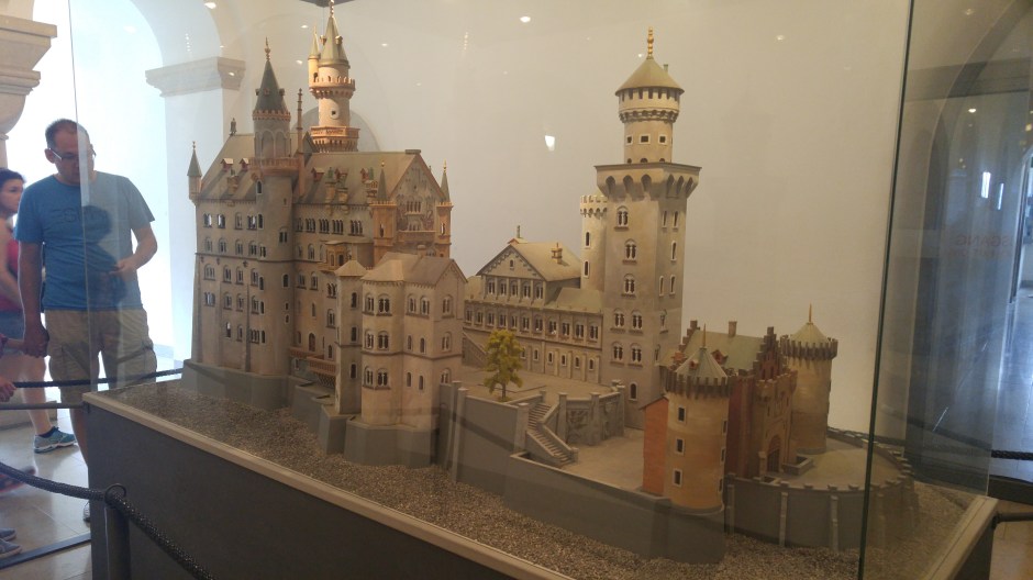 A replica model of the castle can be seen in the gift shop area of the castle