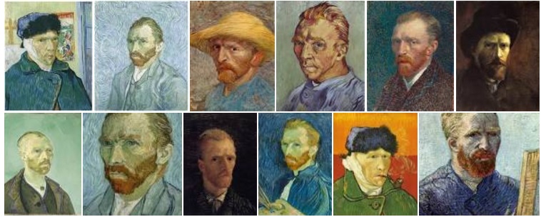 Van-Gogh-self-portraits