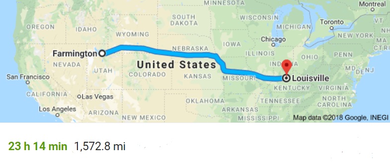 from home to kentucky