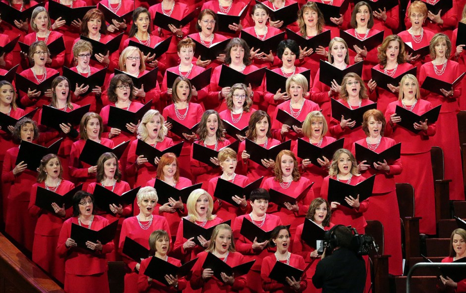 2018 April Conference choir ladies me singing