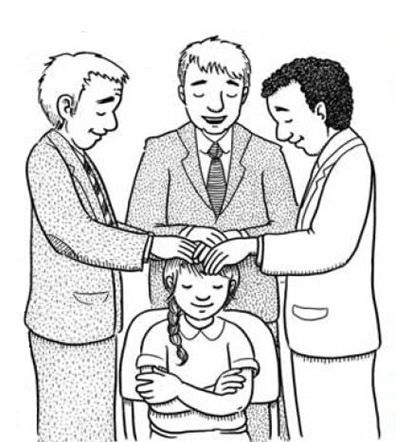 laying on of hands